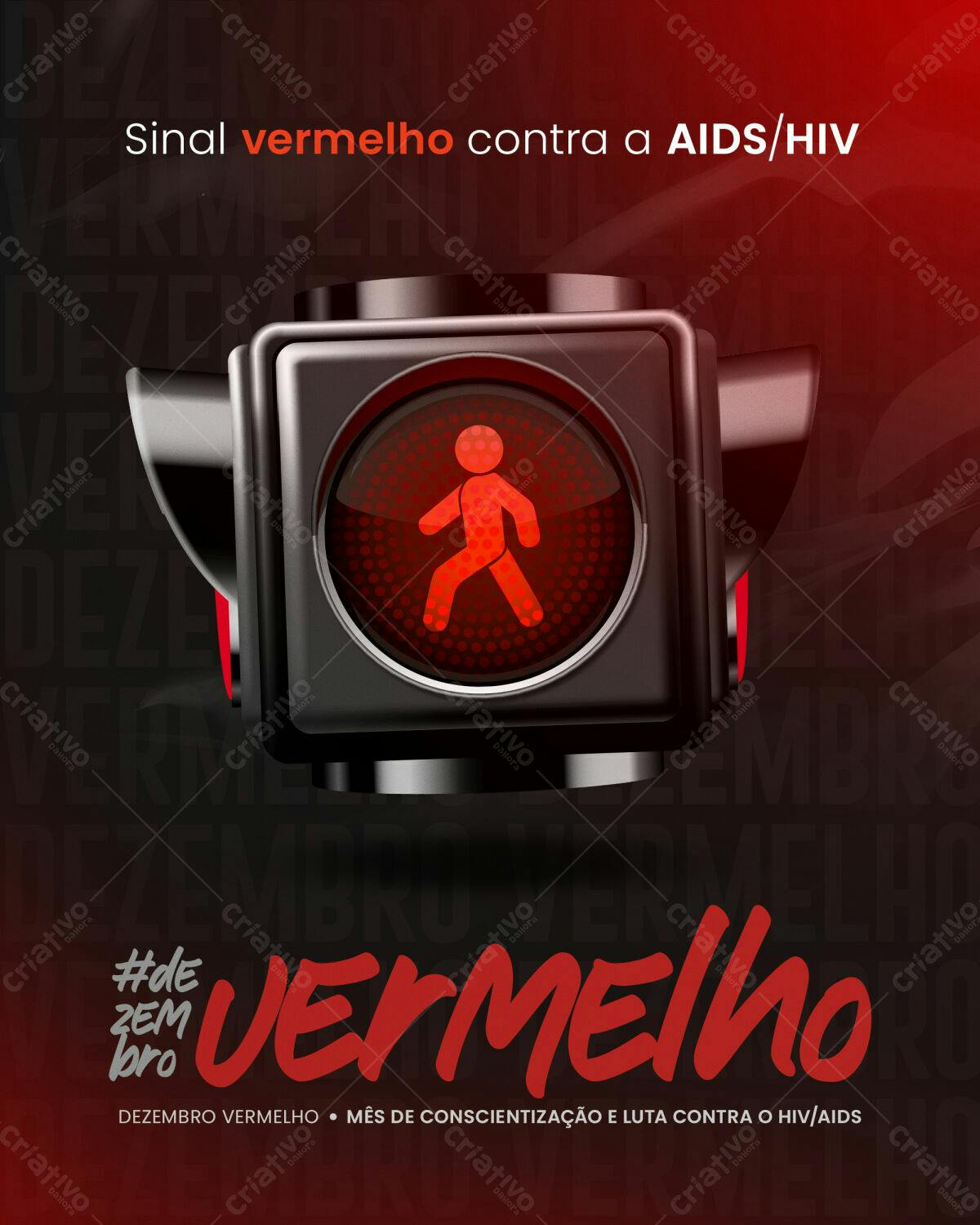 Flyer Dezembro Vermelho PSD Editável