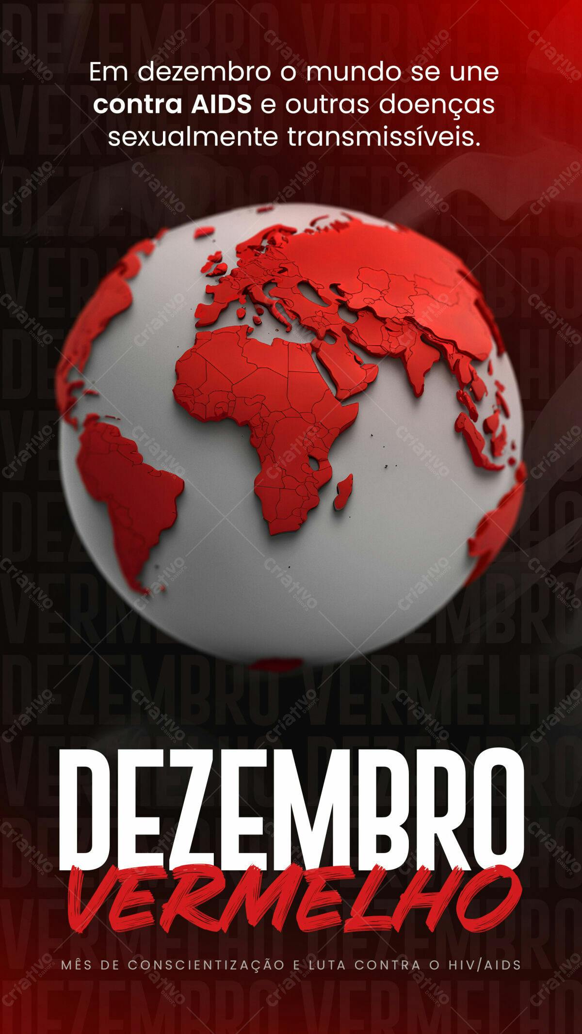 Flyer Dezembro Vermelho PSD Editável