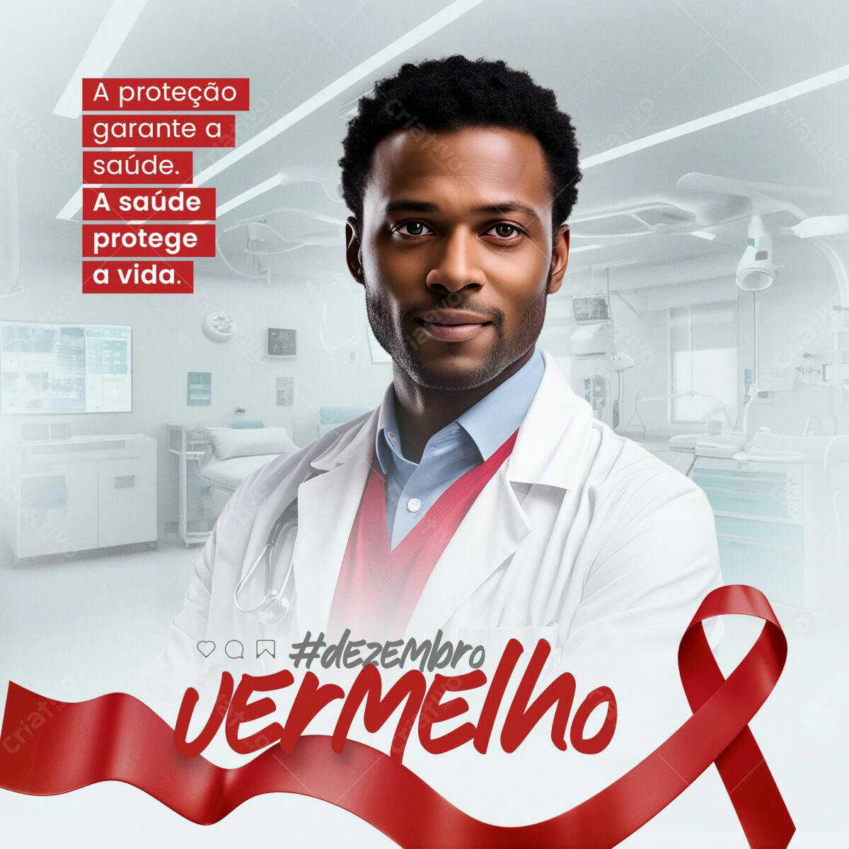 Flyer Dezembro Vermelho PSD Editável