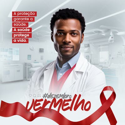 Social media - Dezembro Vermelho #dezembrovermelho