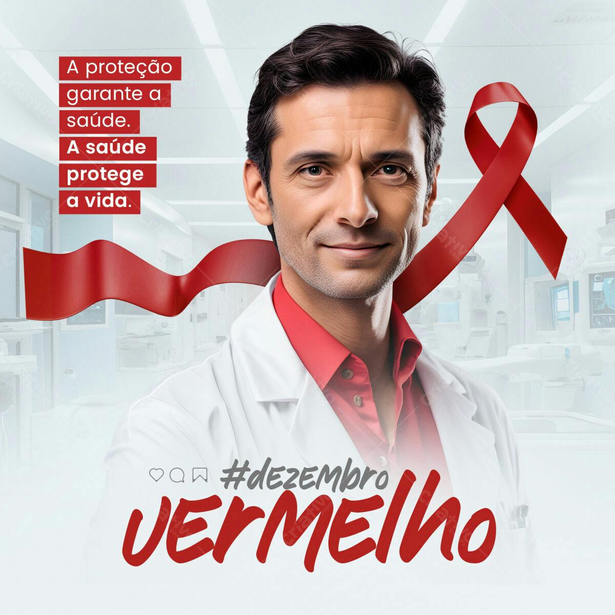 Flyer Dezembro Vermelho PSD Editável