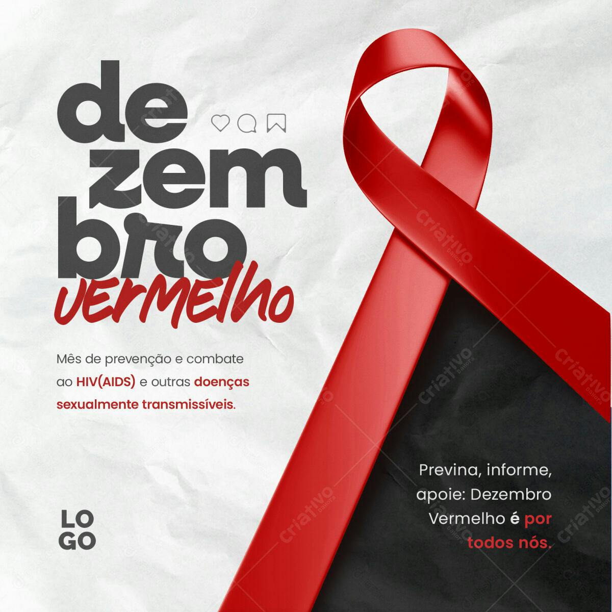Flyer Dezembro Vermelho PSD Editável