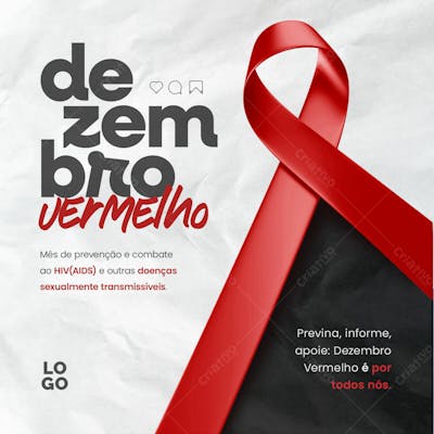 Social media - Dezembro Vermelho #dezembrovermelho