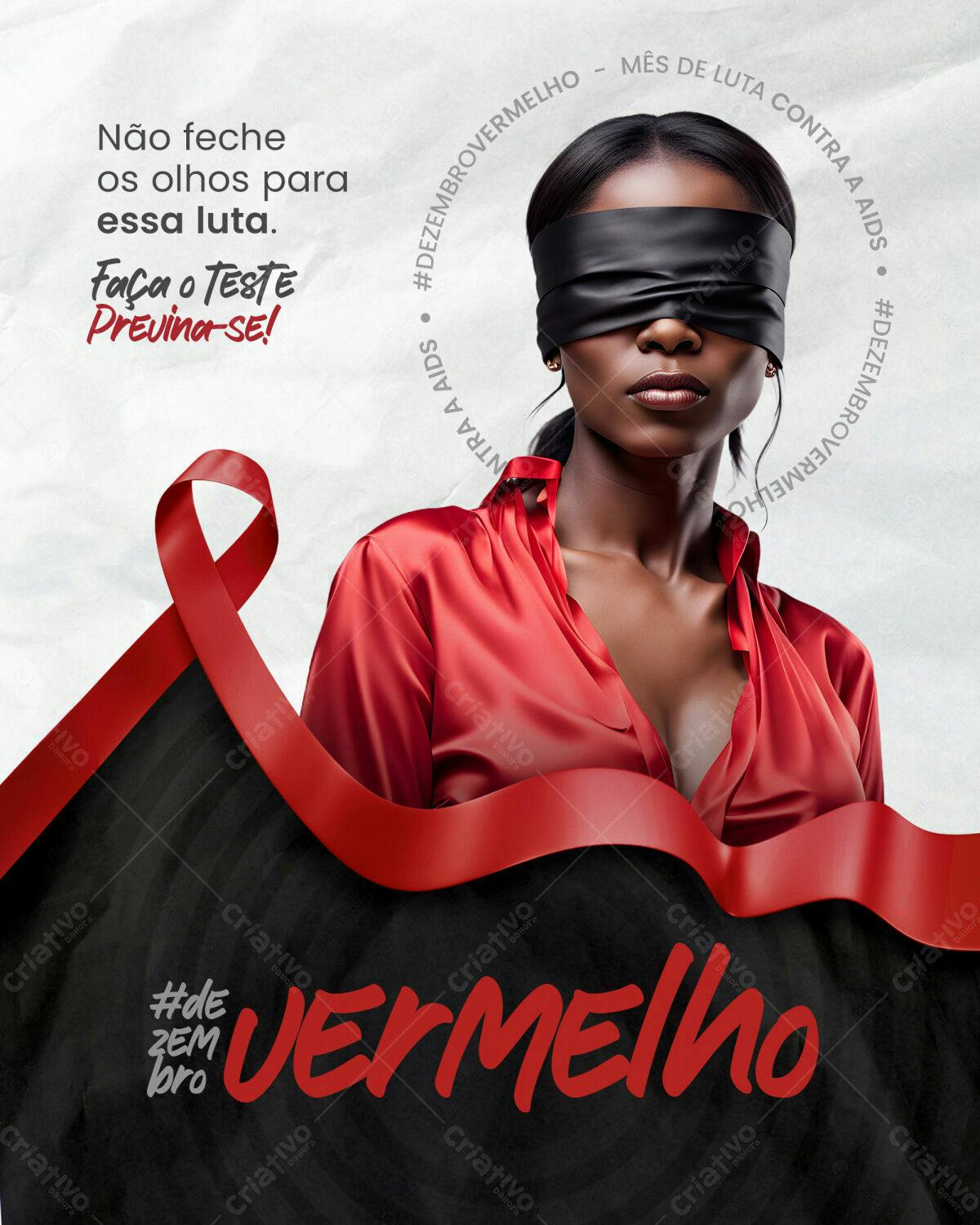 Flyer Dezembro Vermelho PSD Editável