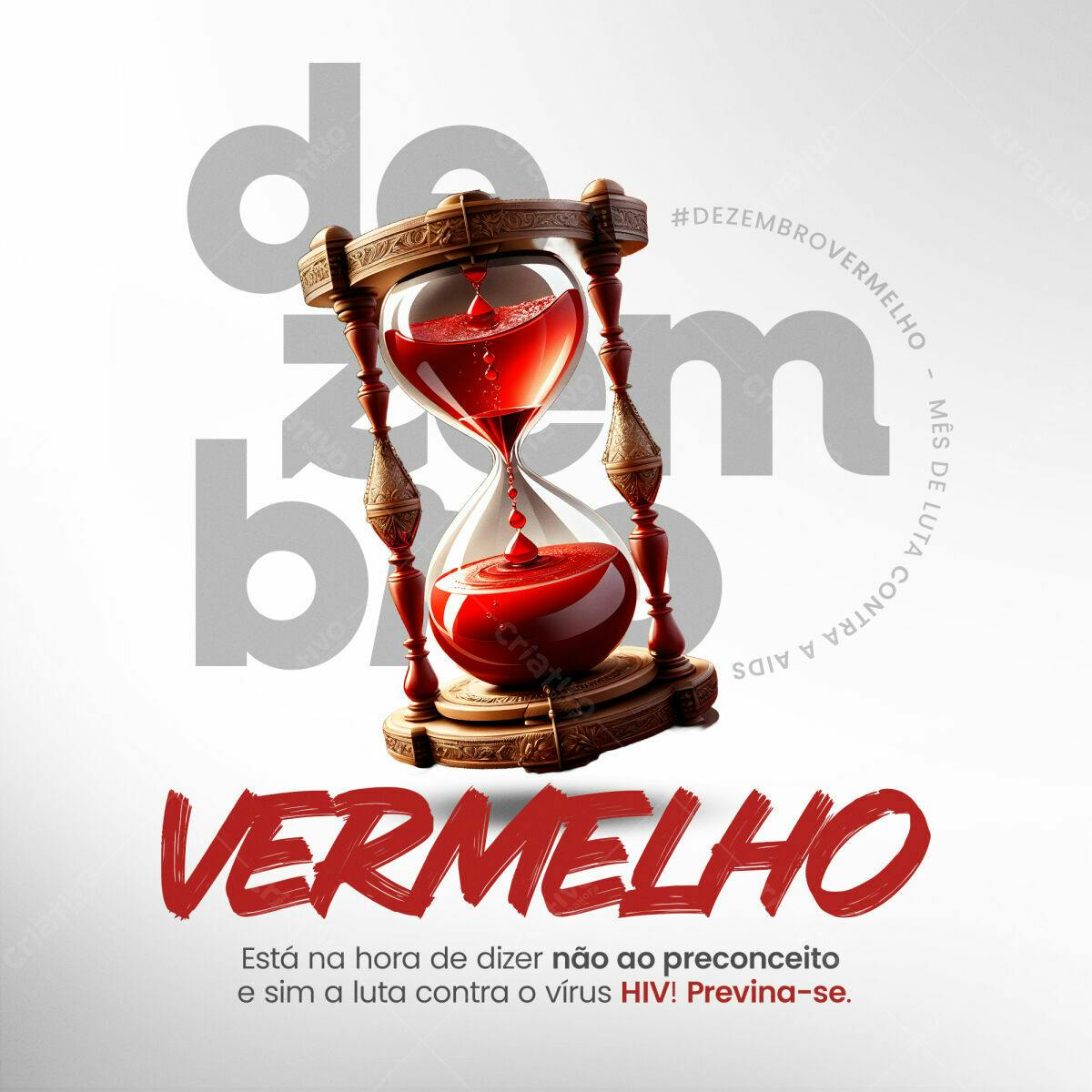 Flyer Dezembro Vermelho PSD Editável