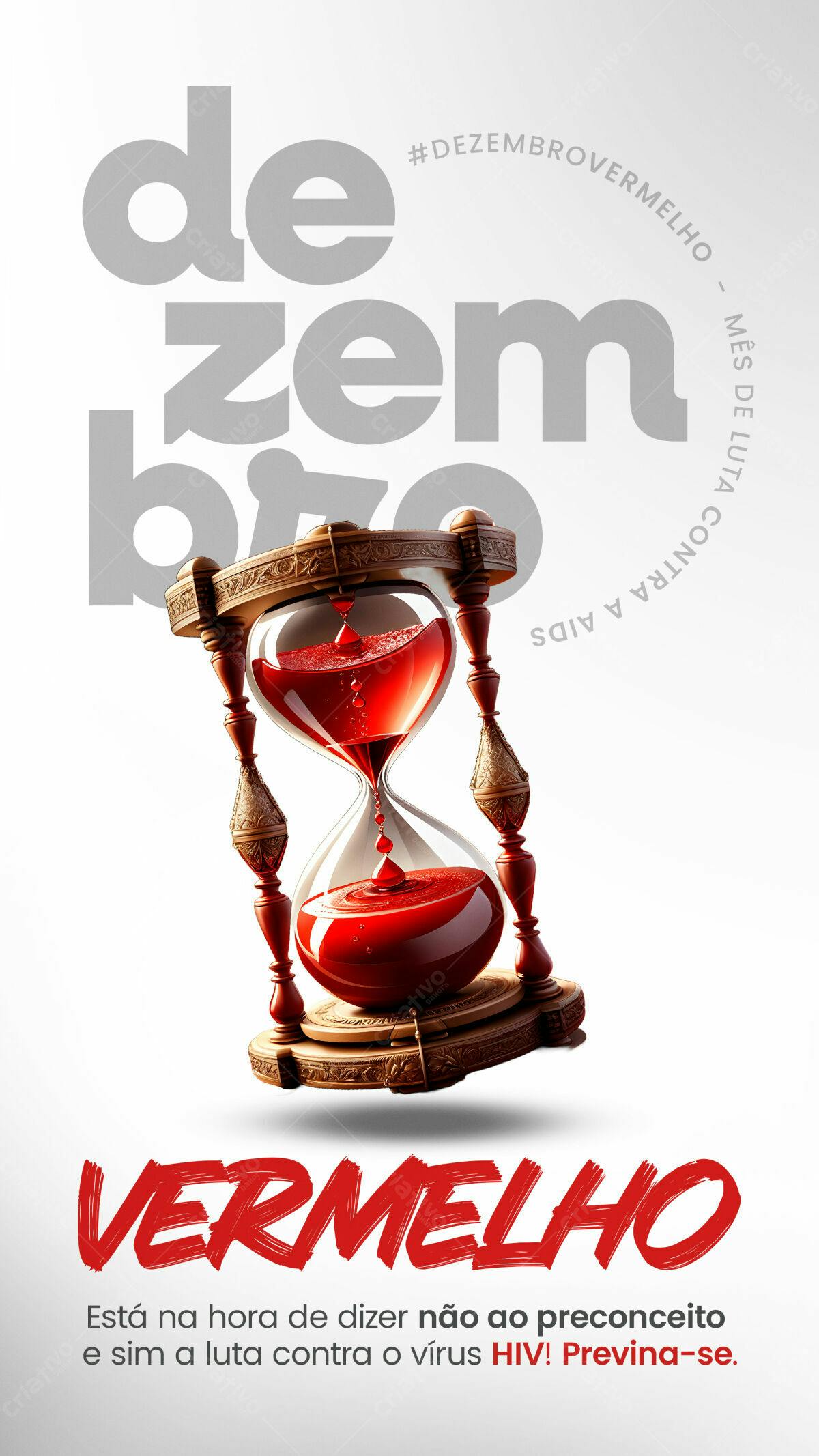 Flyer Dezembro Vermelho PSD Editável
