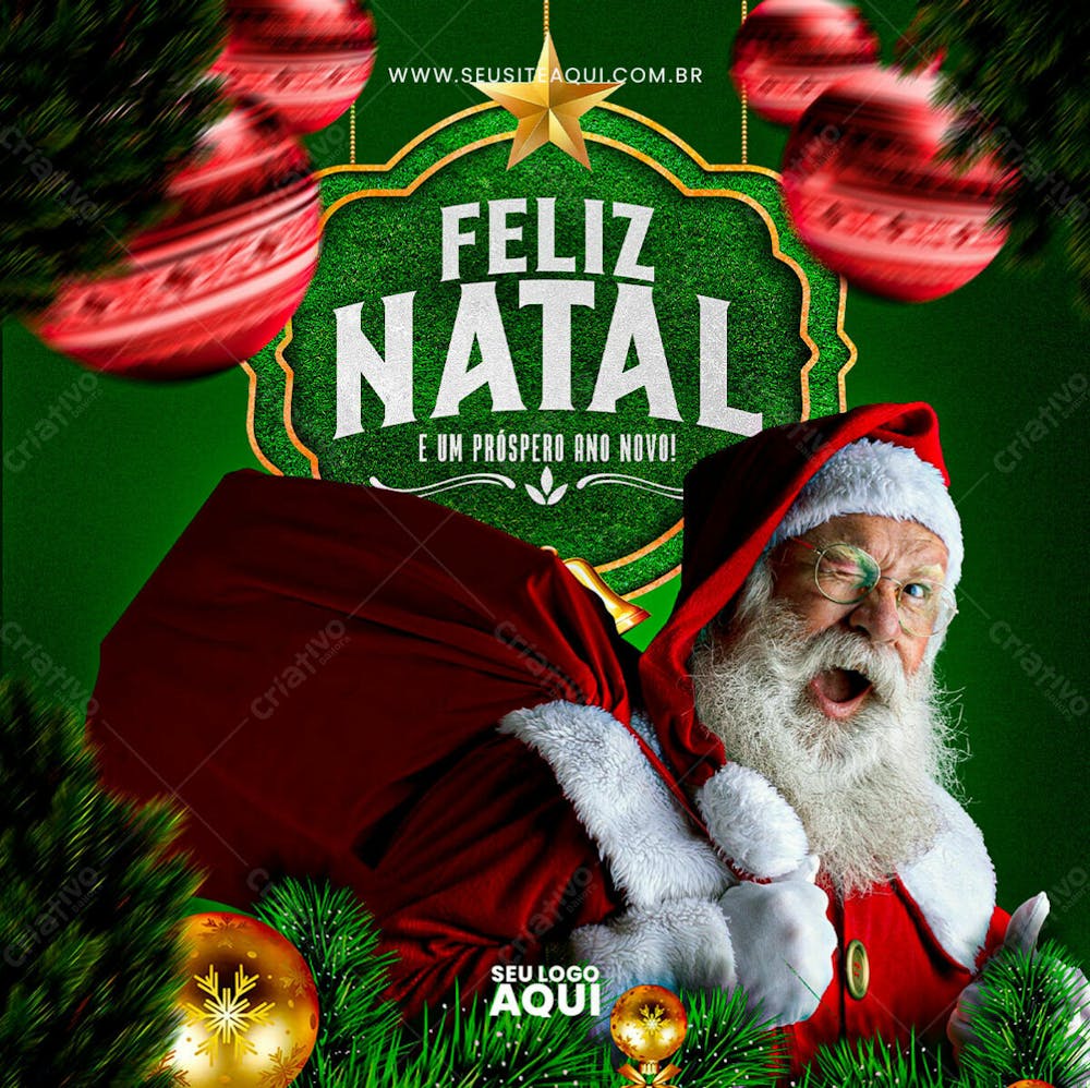 POST FEED | NATAL | MARRY CHRISTMAS | PSD EDITÁVEL