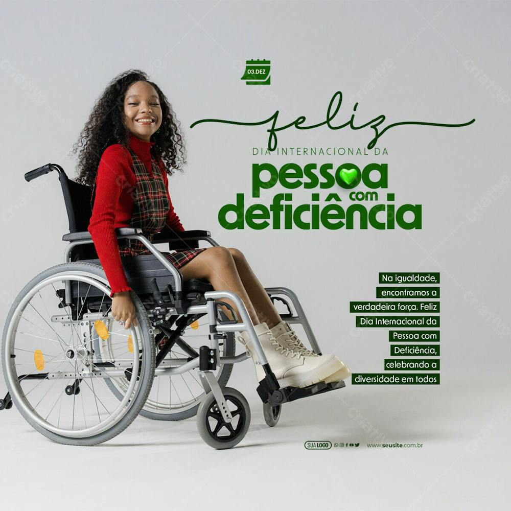 Social Media   Dia Internacional Da Pessoa Com Deficiência   Verdadeira Força