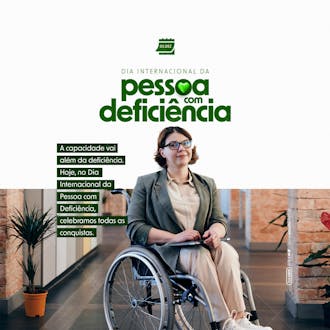 Social media dia internacional da pessoa com deficiência além da deficiência