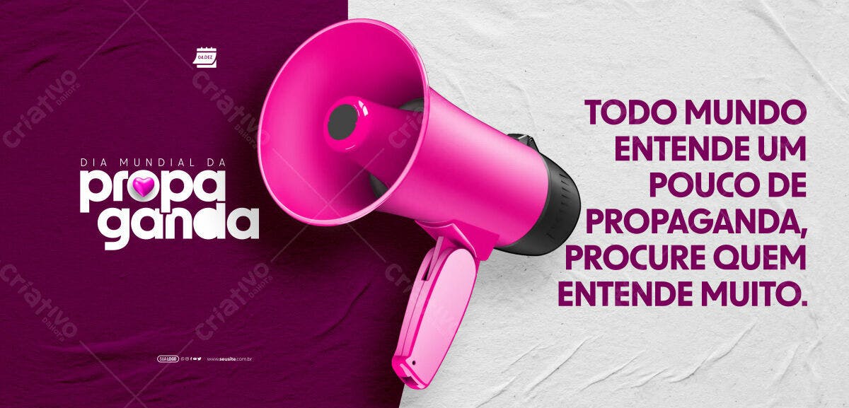 Banner Dia Mundial da Propaganda PSD Editável