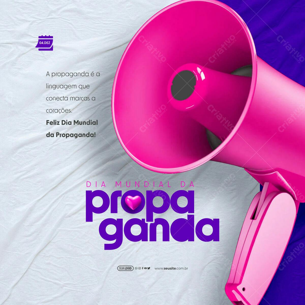 Flyer Dia Mundial da Propaganda PSD Editável