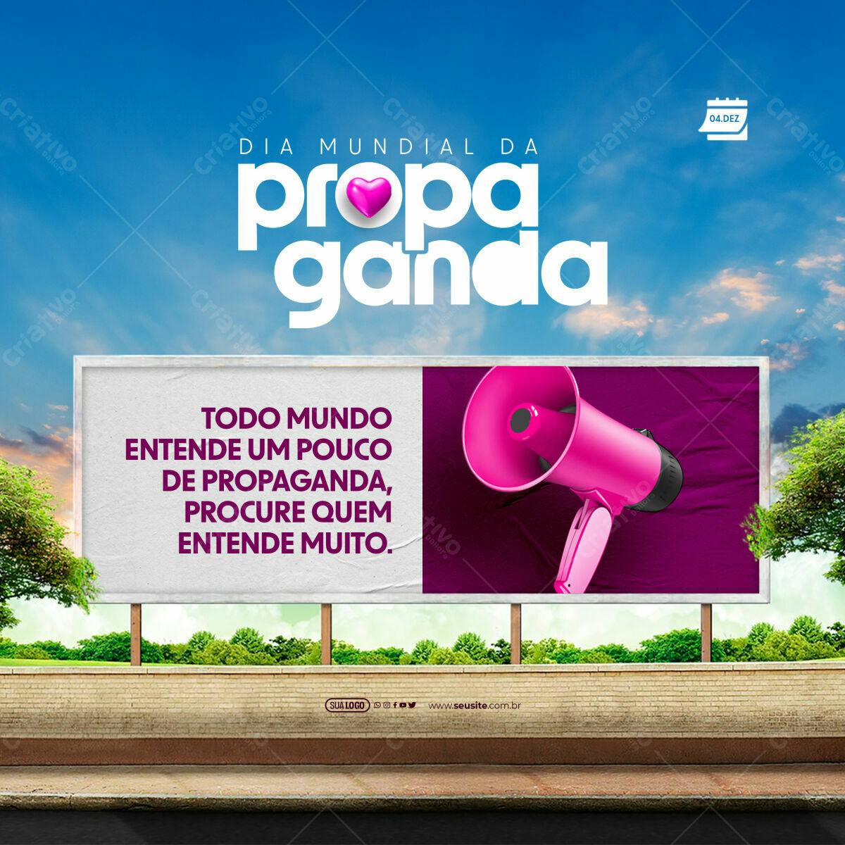 Flyer Dia Mundial da Propaganda PSD Editável