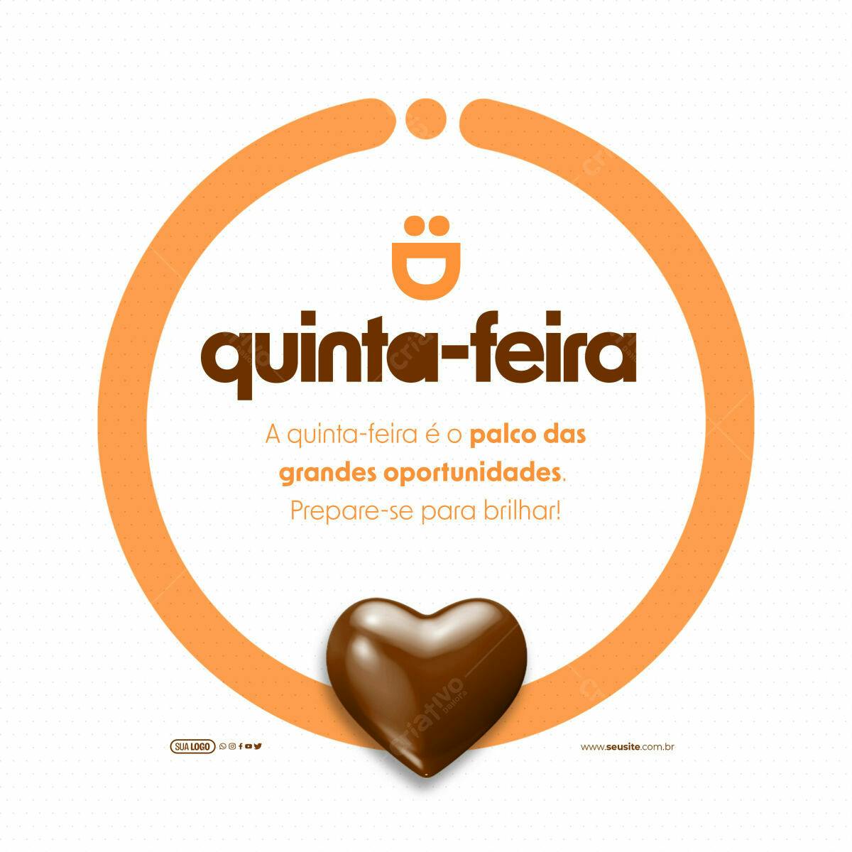 Post para Redes Sociais Quinta-feira PSD Editável