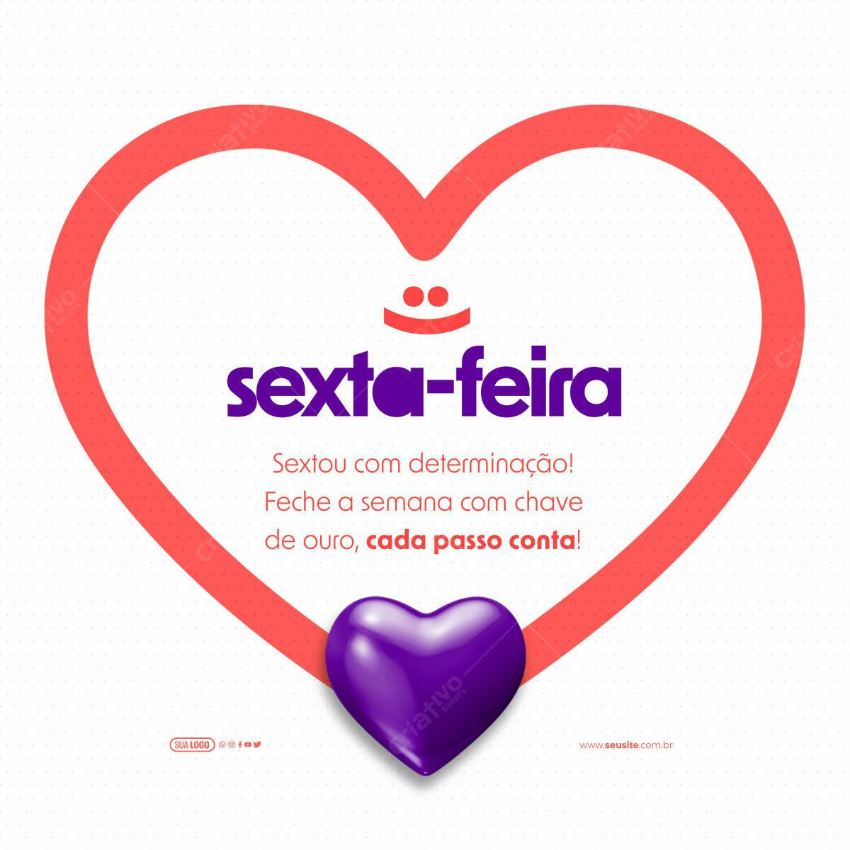 Post para Redes Sociais Sexta-feira PSD Editável