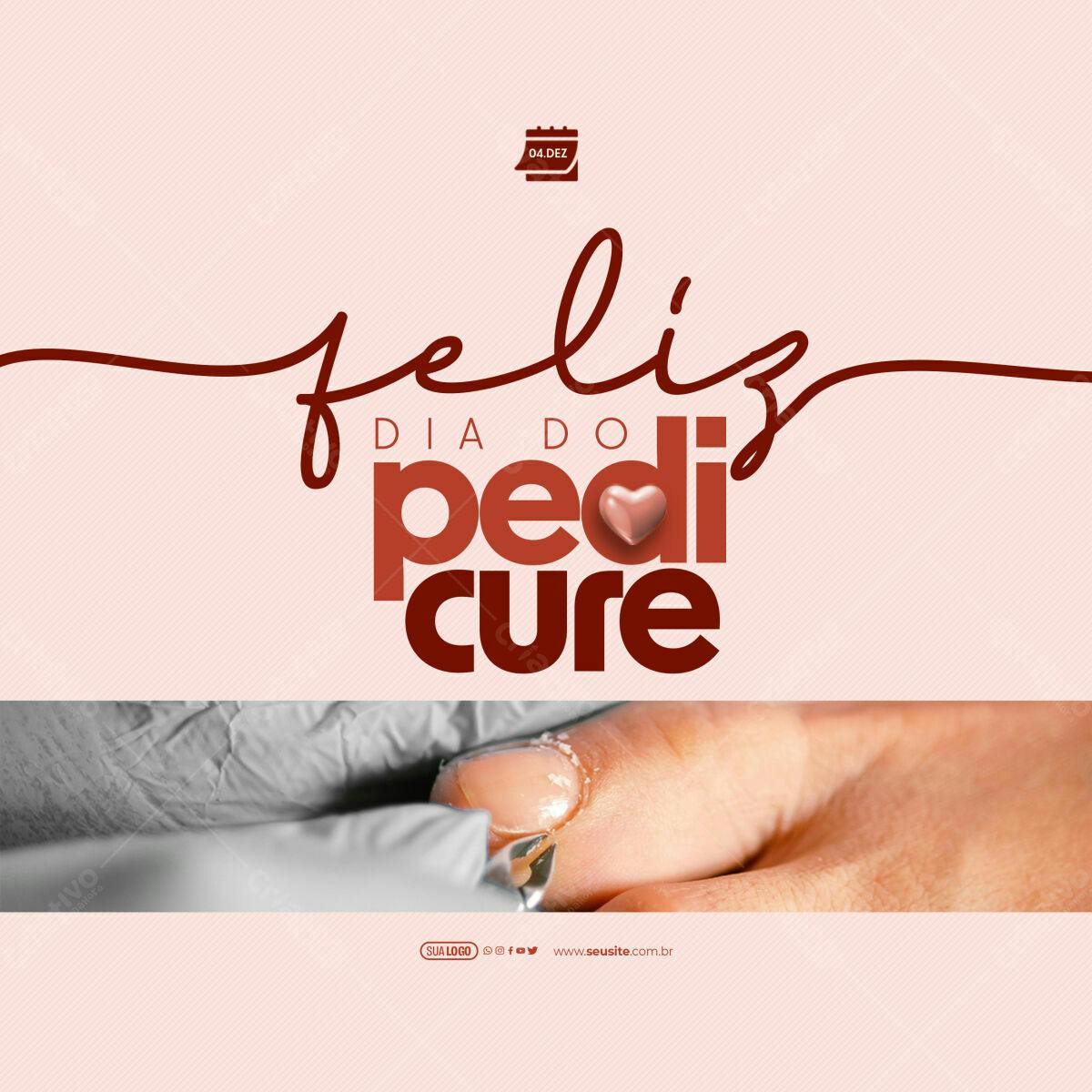 Postagem Dia do Pedicure PSD Editável