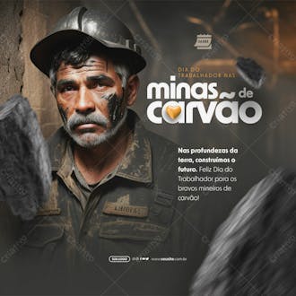 Social media dia do trabalhador nas minas de carvão construímos o futuro