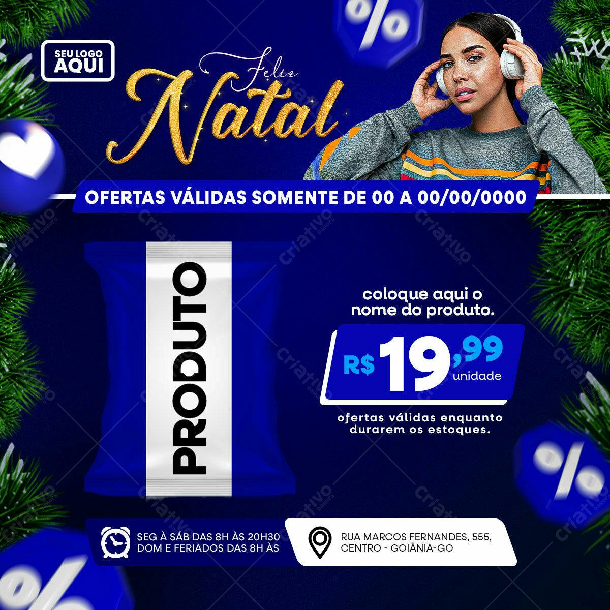 Flyer Natalino Promoção PSD Editável