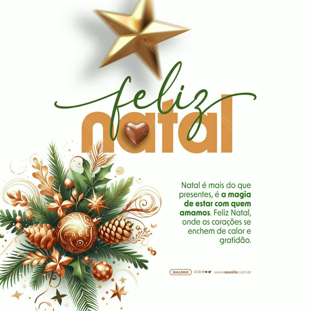 Social Media   Feliz Natal   A Magia De Estar Com Quem Amamos