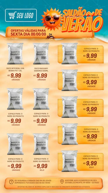 Folheto Saldão De Verão 11V 2
