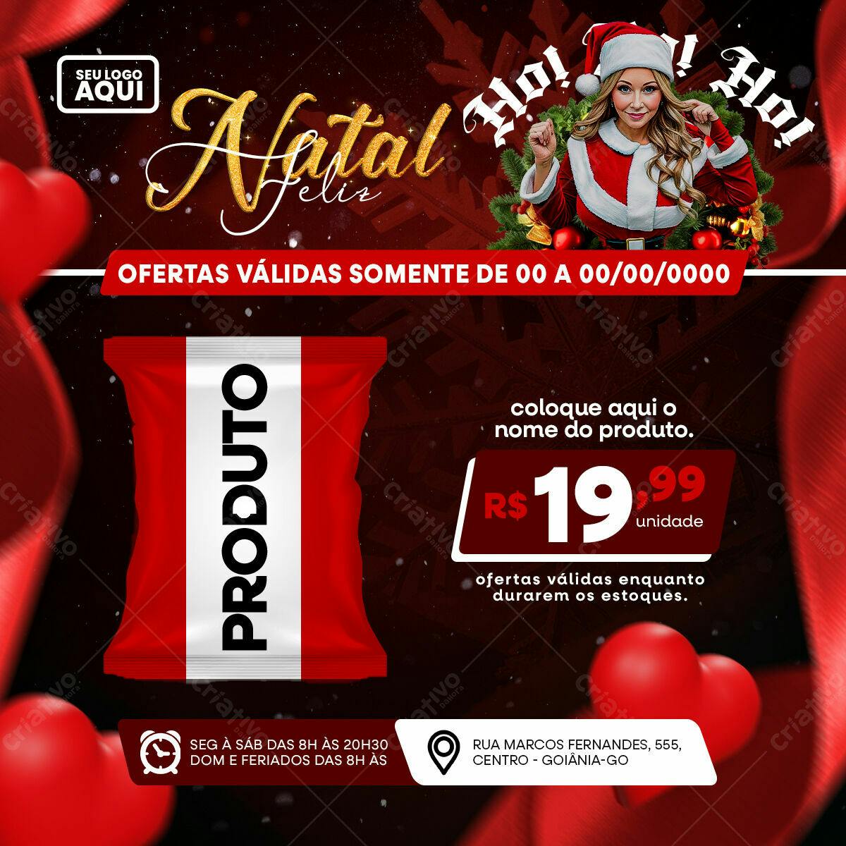 Flyer Natalino Promoção PSD Editável