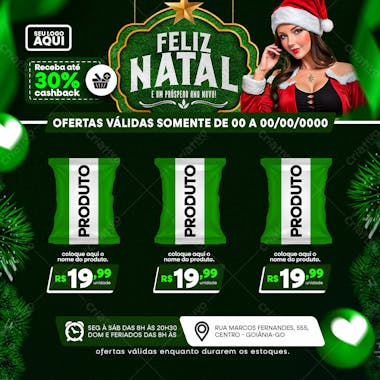 Tablóide | folheto | feliz natal | psd editável