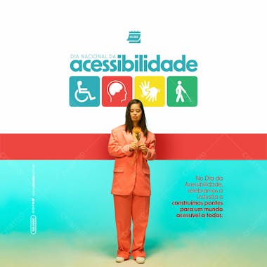 Social media dia nacional da acessibilidade construímos pontes