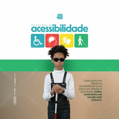 Social media dia nacional da acessibilidade passo em direção à igualdade