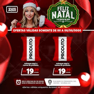 Tablóide | folheto | feliz natal | psd editável