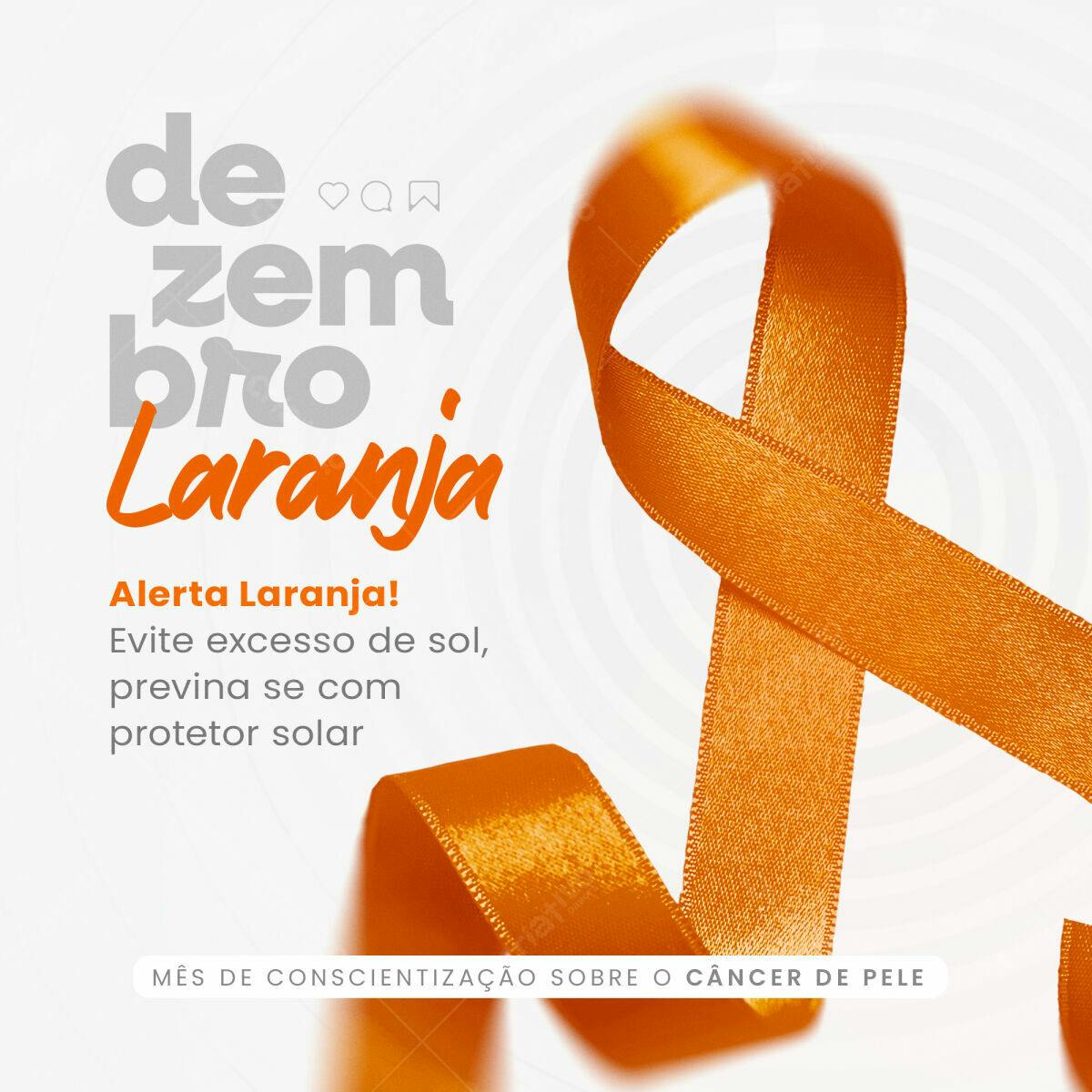 Post para Novembro Laranja PSD Editável