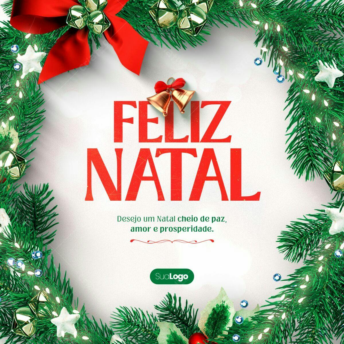 Postagem de Natal PSD Editável