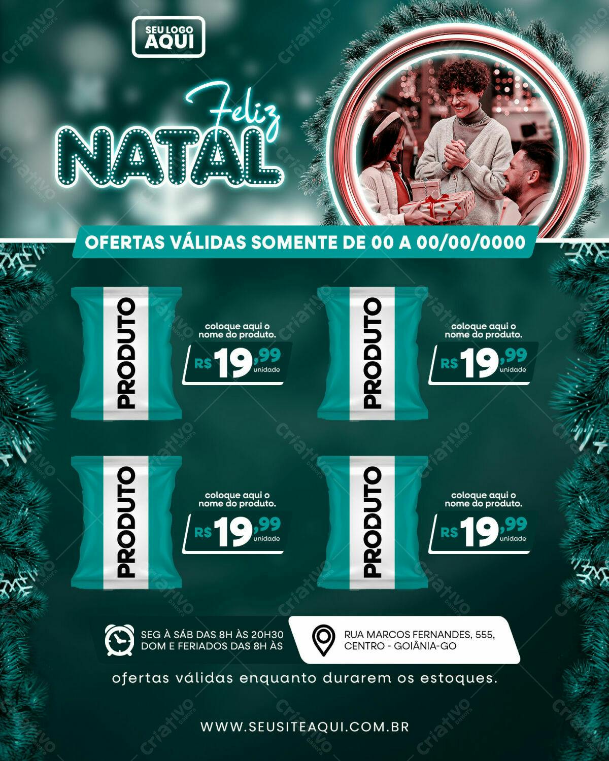 Flyer Natalino Promoção PSD Editável