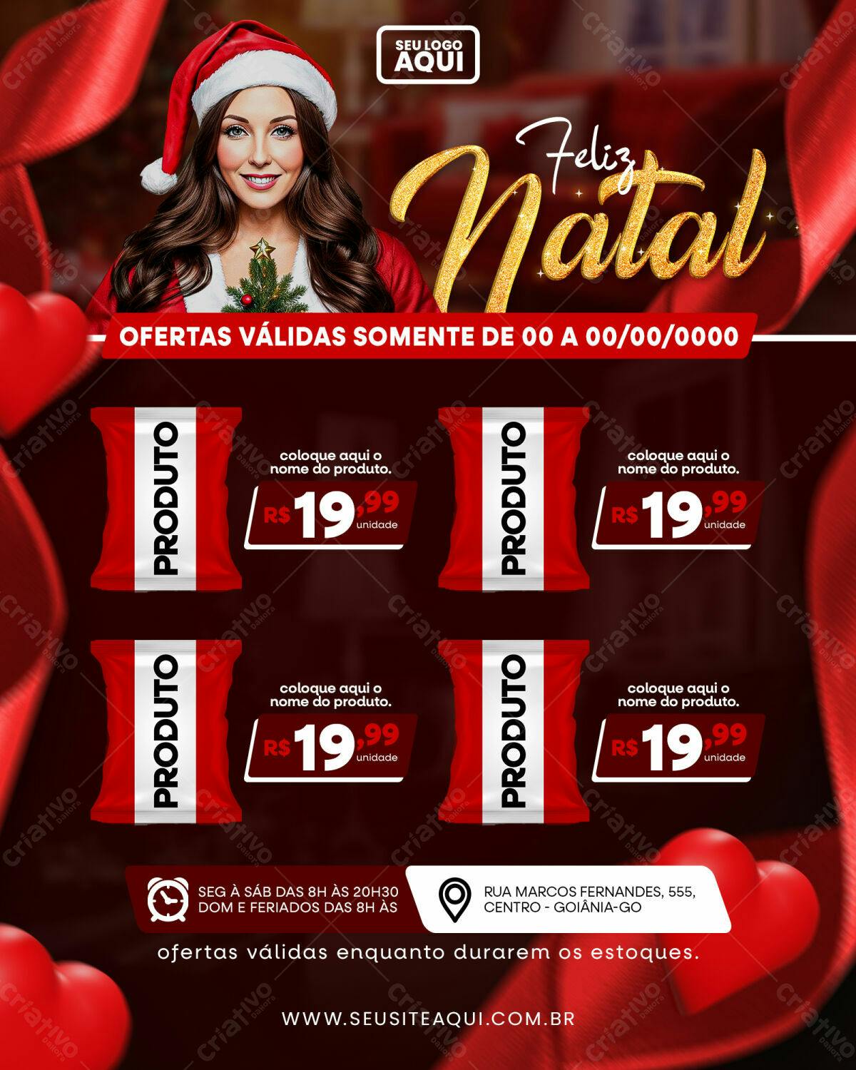 Flyer Natalino Promoção PSD Editável