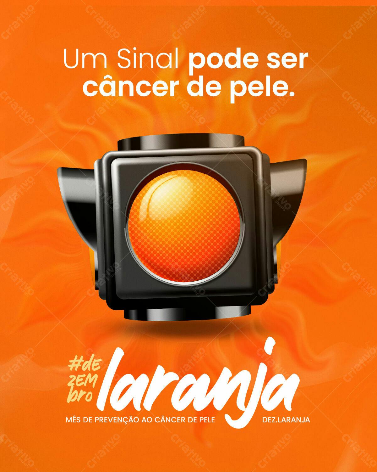 Poster Novembro Azul PSD Editável