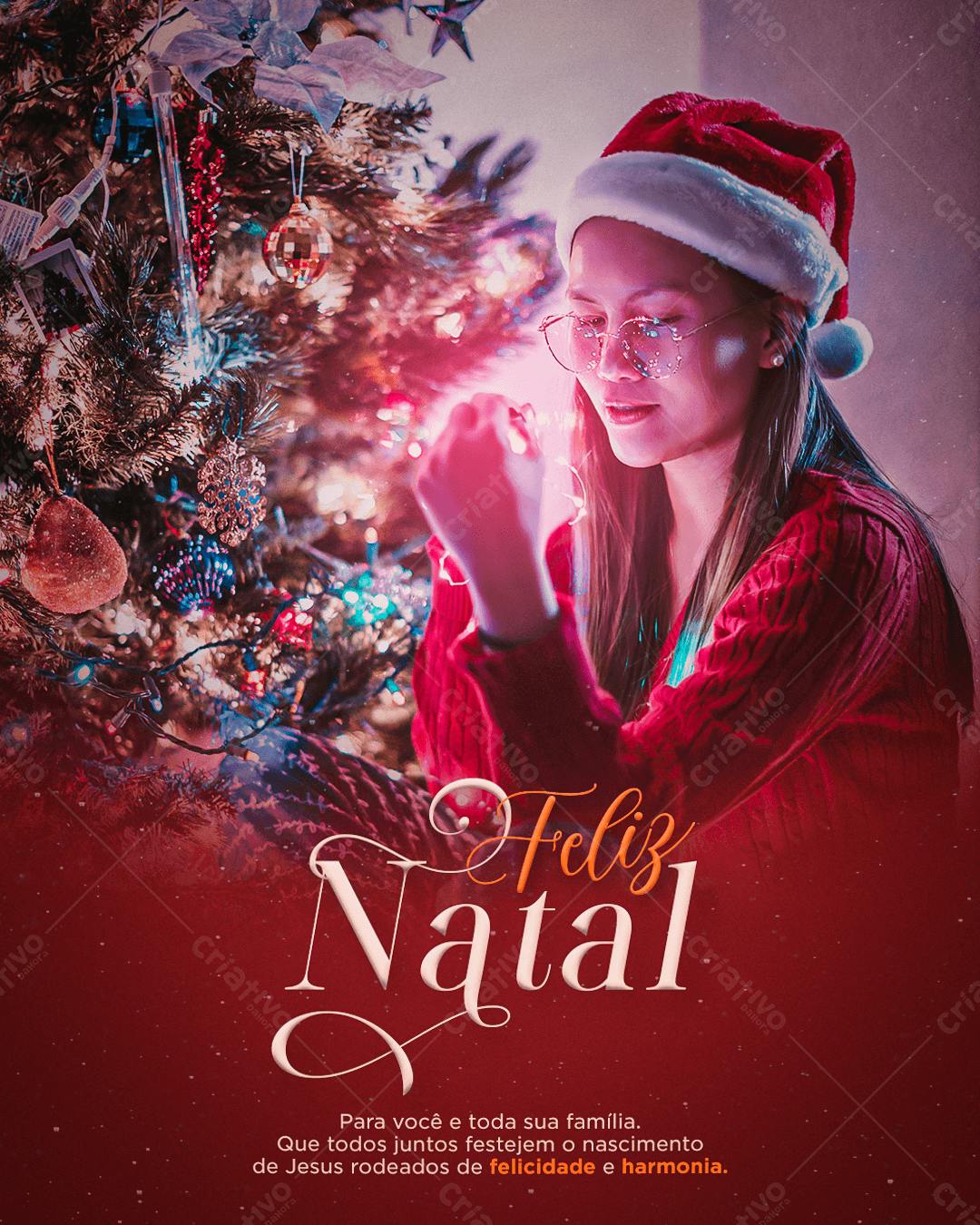 Postagem de Natal PSD Editável
