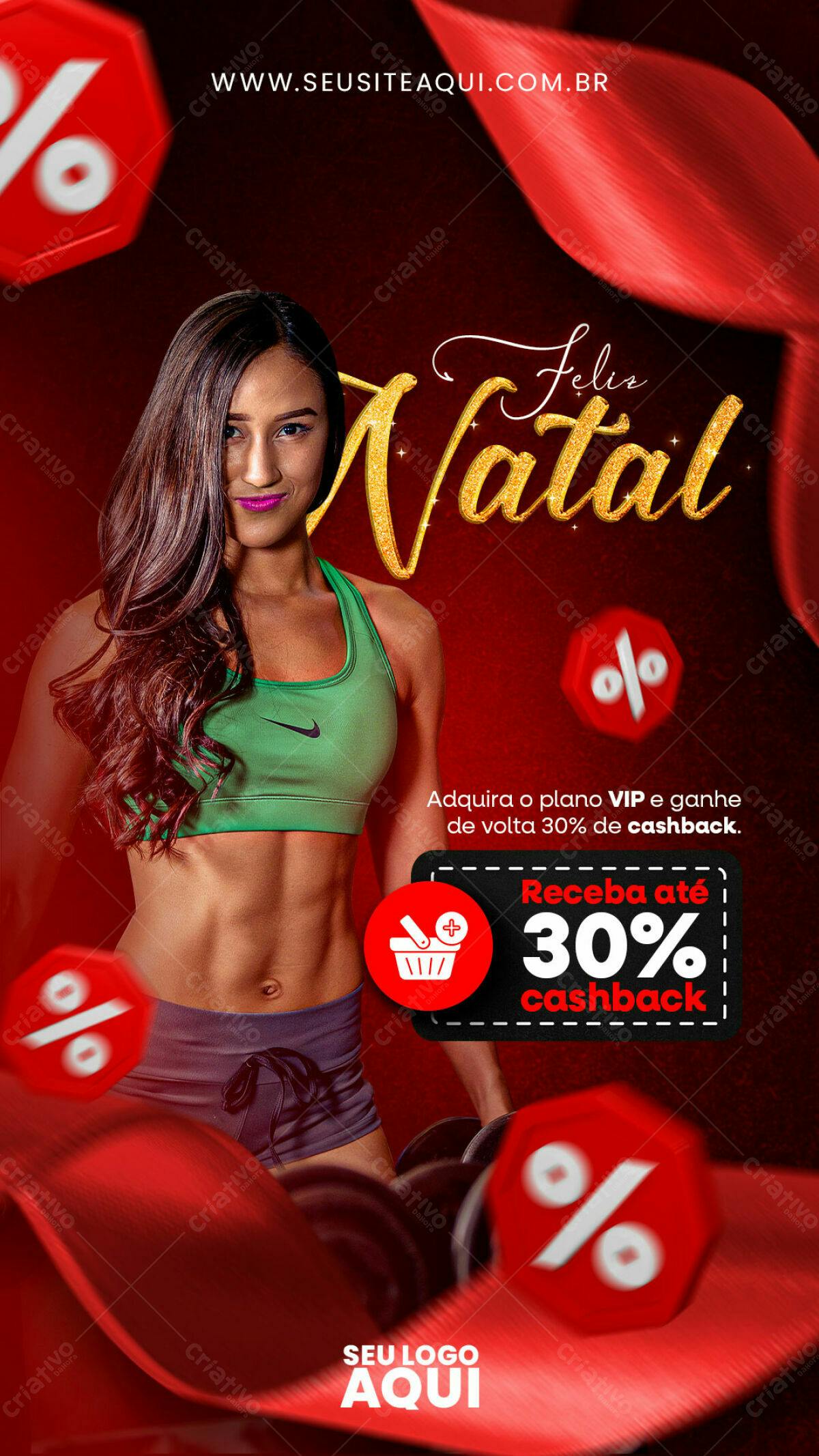 Flyer Natal Academia PSD Editável