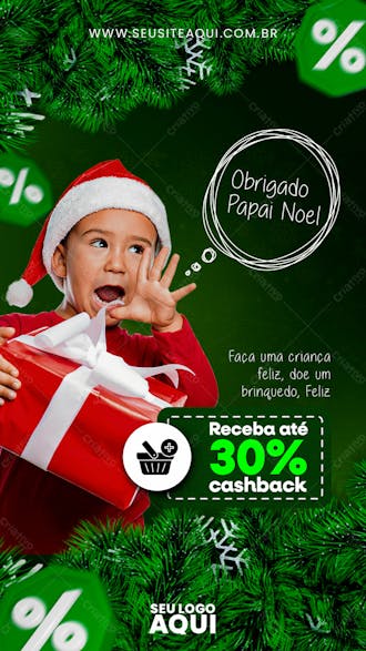 Story | natal | marry christmas | psd editável