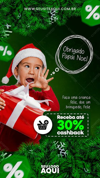 Story | natal | marry christmas | psd editável