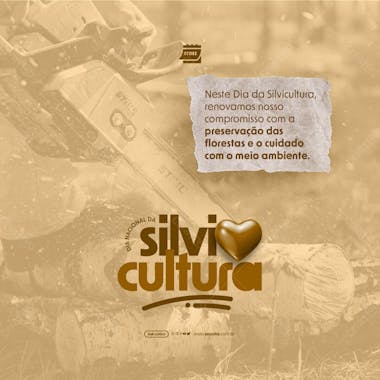 Social media dia nacional da silvicultura compromisso com a preservação