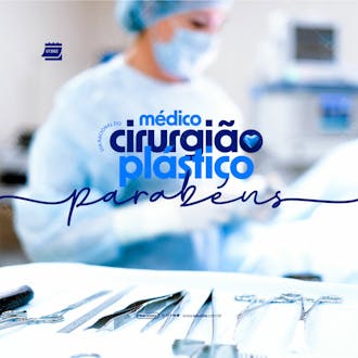 Social media dia do médico cirurgião plástico parabéns