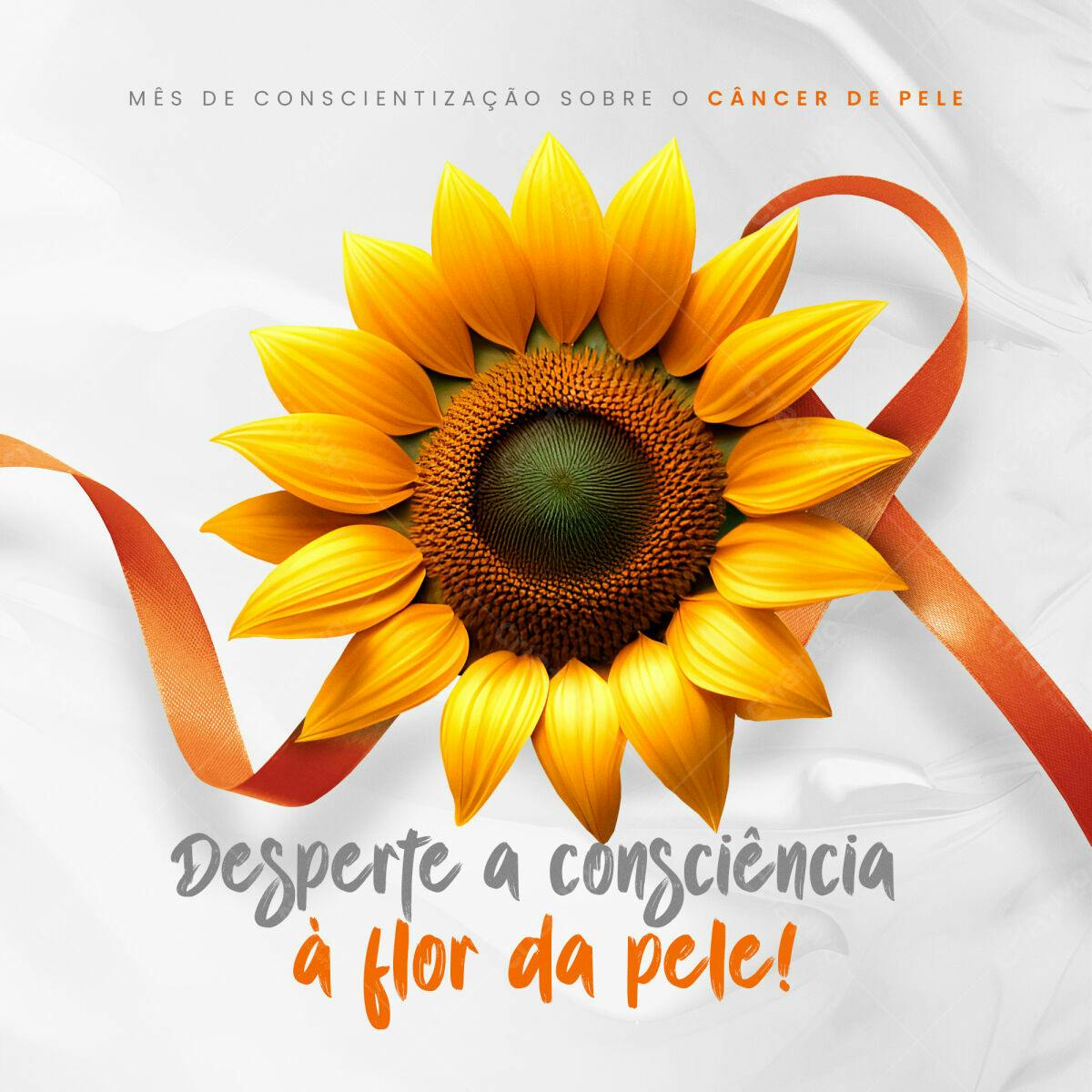 Imagem para Conscientização do Câncer de Pele PSD Editável