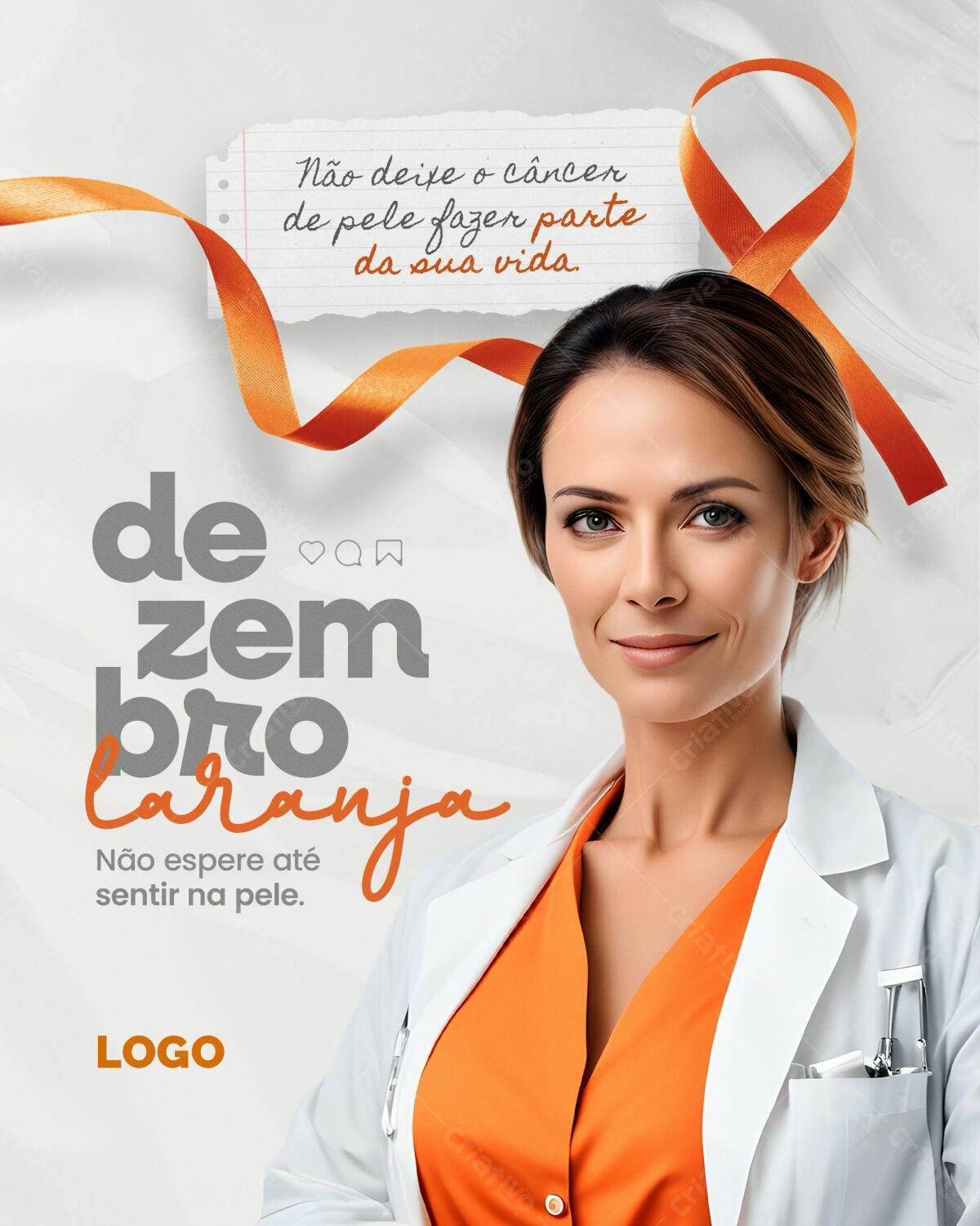 Flyer Novembro Azul PSD Editável