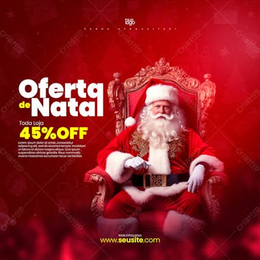 Flyer de ofertas de natal feed