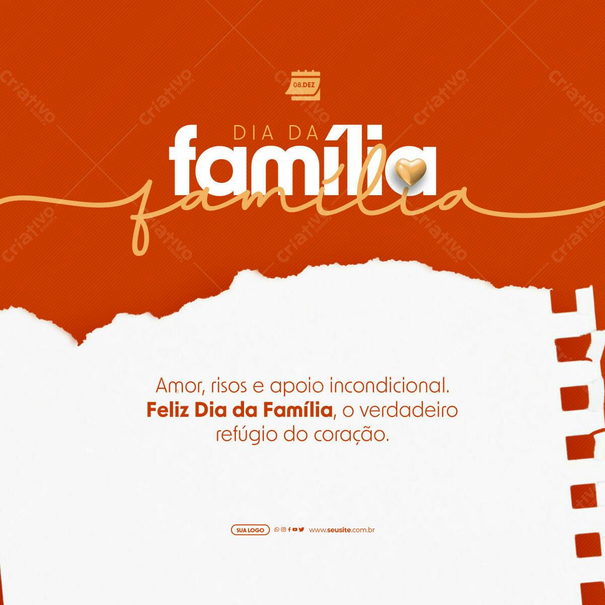 Postagem Dia da Família PSD Editável