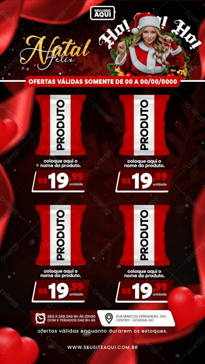 STORY | TABLÓIDE | FOLHETO | FELIZ NATAL | PSD EDITÁVEL