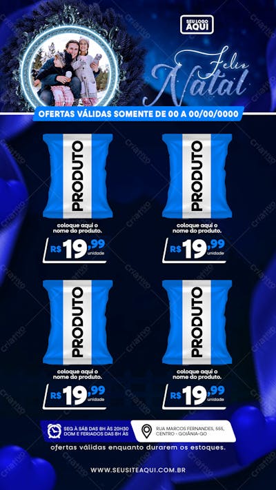 STORY | TABLÓIDE | FOLHETO | FELIZ NATAL | PSD EDITÁVEL