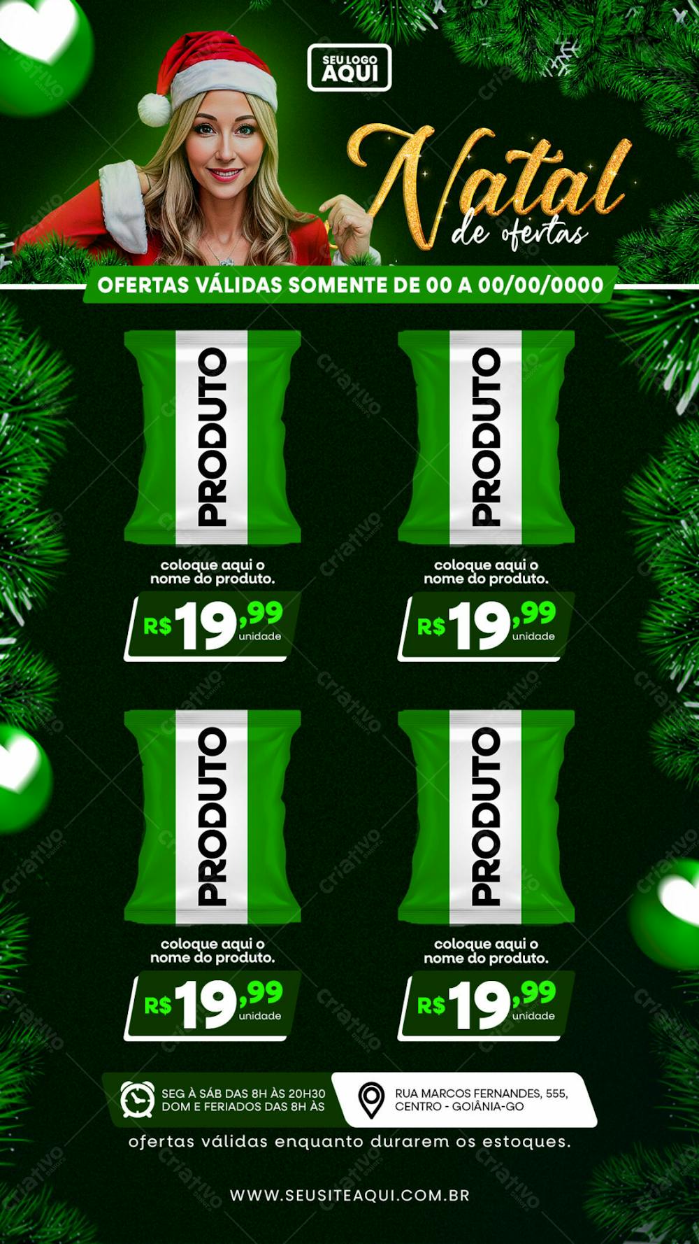 STORY | TABLÓIDE | FOLHETO | FELIZ NATAL | PSD EDITÁVEL