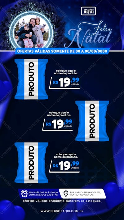 STORY | TABLÓIDE | FOLHETO | FELIZ NATAL | PSD EDITÁVEL
