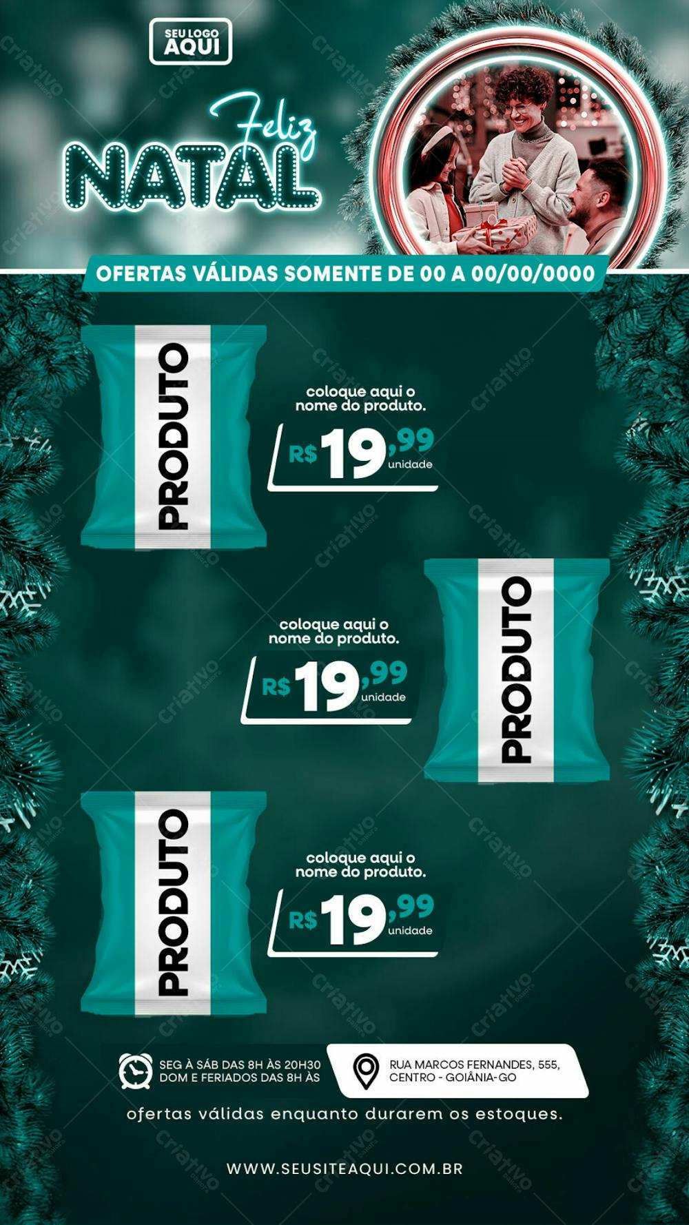 STORY | TABLÓIDE | FOLHETO | FELIZ NATAL | PSD EDITÁVEL