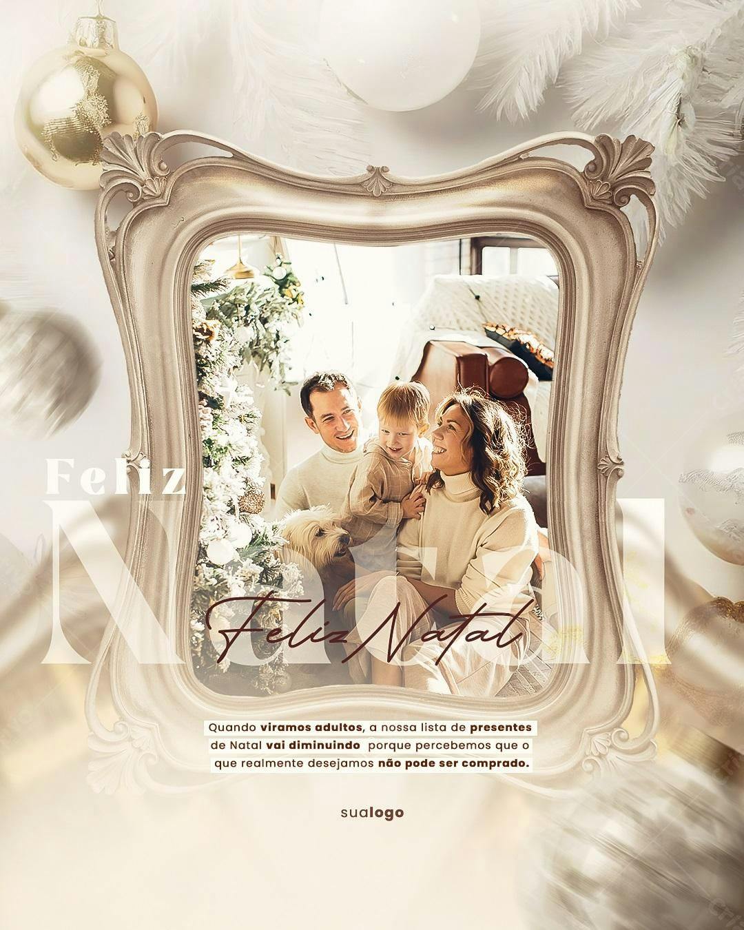 Post para o Natal PSD Editável