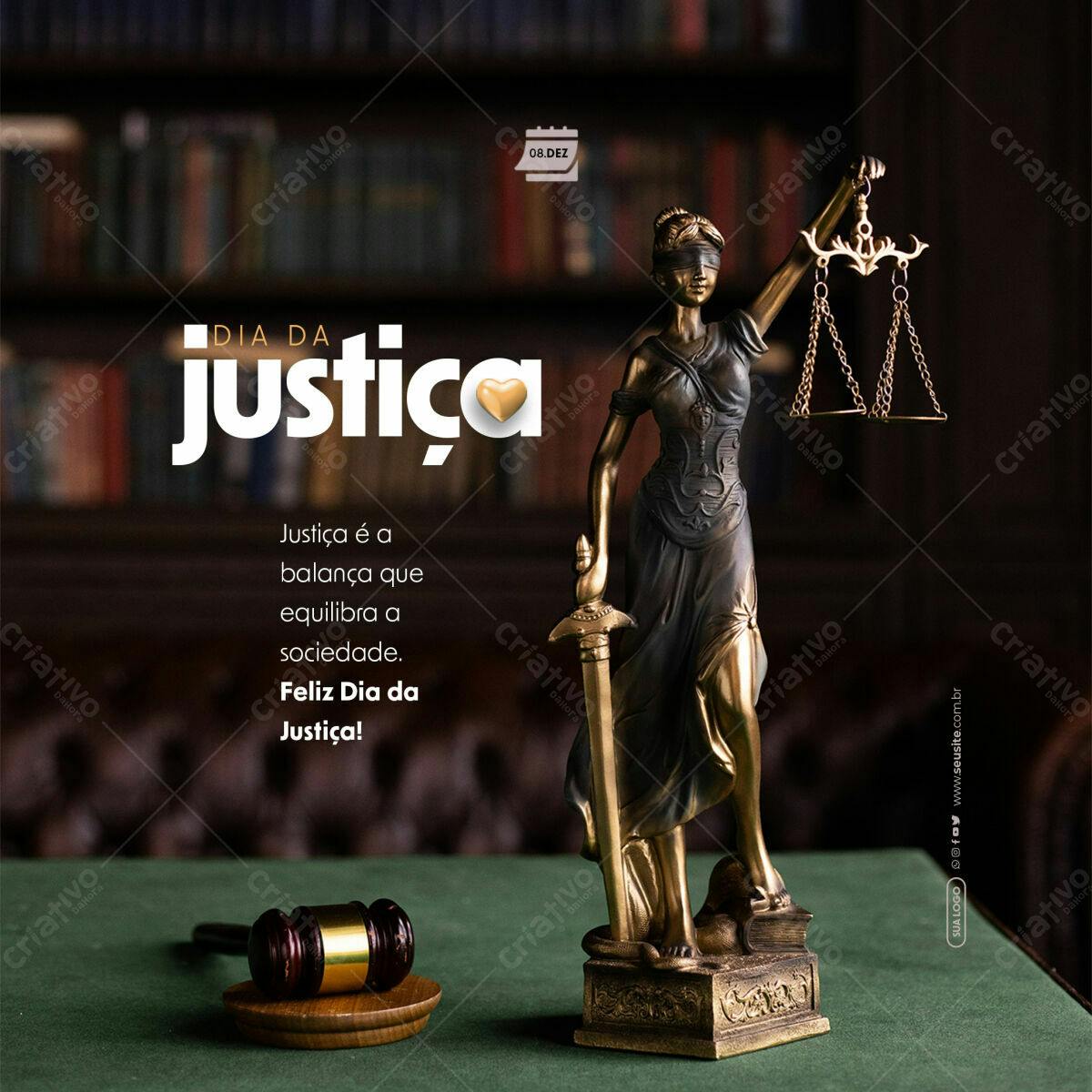 Postagem Dia da Justiça PSD Editável